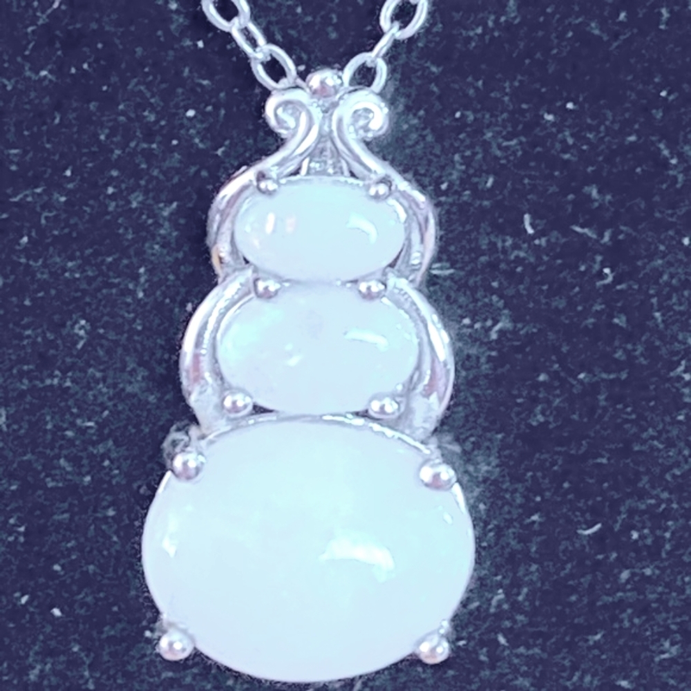Australian White Opal pendant